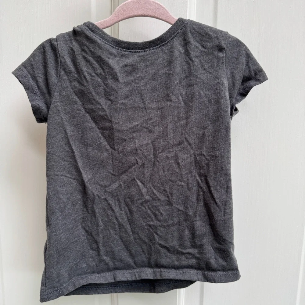 The Children's Place 3T Gray and Pink Mommy & Daddy Short Sleeve Tee Shirt